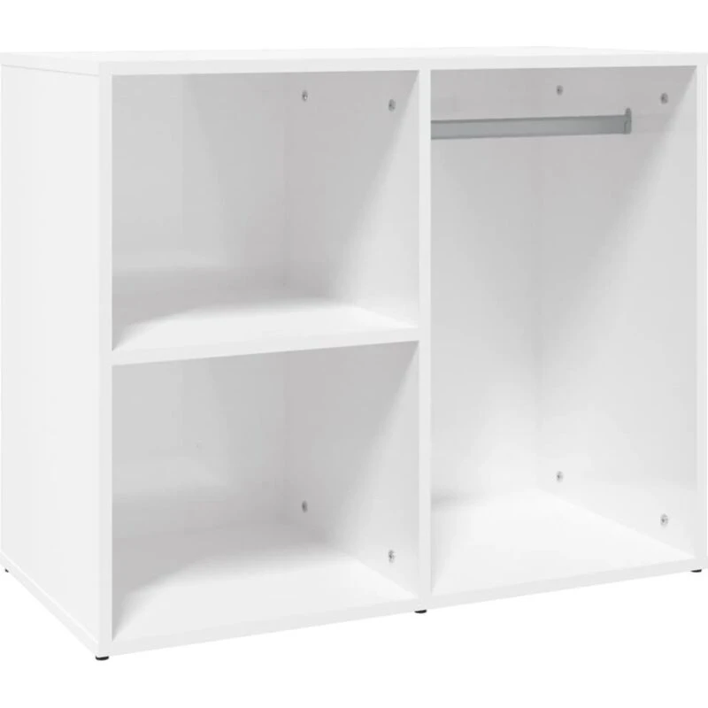 Image of Vidaxl Dressing Cabinet High Gloss White 80X40X65cm Engineered Wood, White 808852