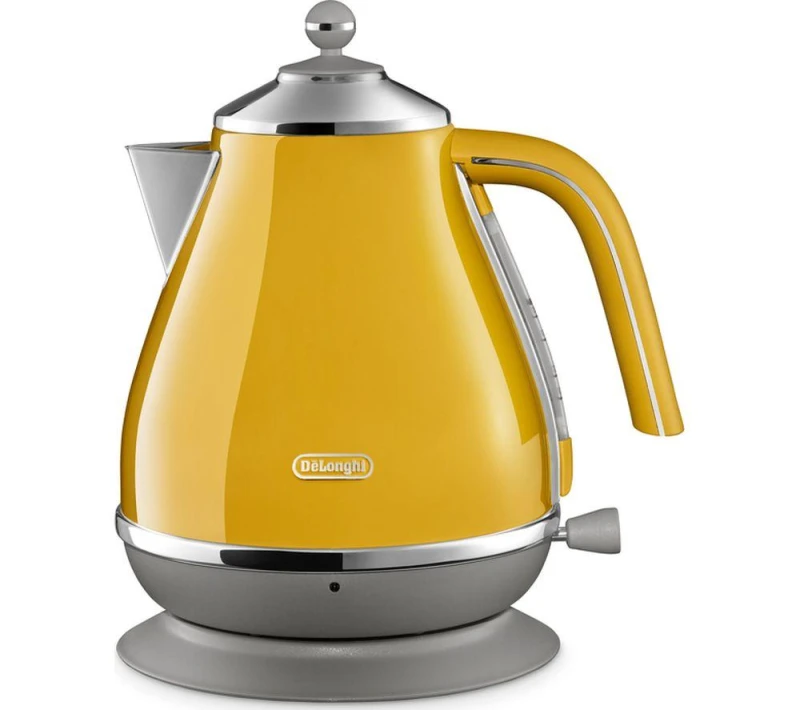 Image of DeLonghiIcona Capitals KBOC3001.Y Jug Kettle - Yellow, Yellow 8004399773783