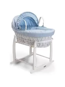 Image of Clair De Lune Waffle Blue Wicker & Deluxe Stand Grey