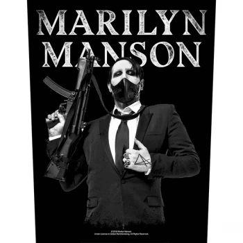Image of Marilyn Manson - Machine Gun Back Patch