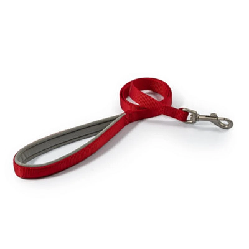 Image of Ancol Viva Soft Touch Padded Snap Lead Red, Size 100 X 1.9 Cm, Max Kg 50 Kg, Weather Proof