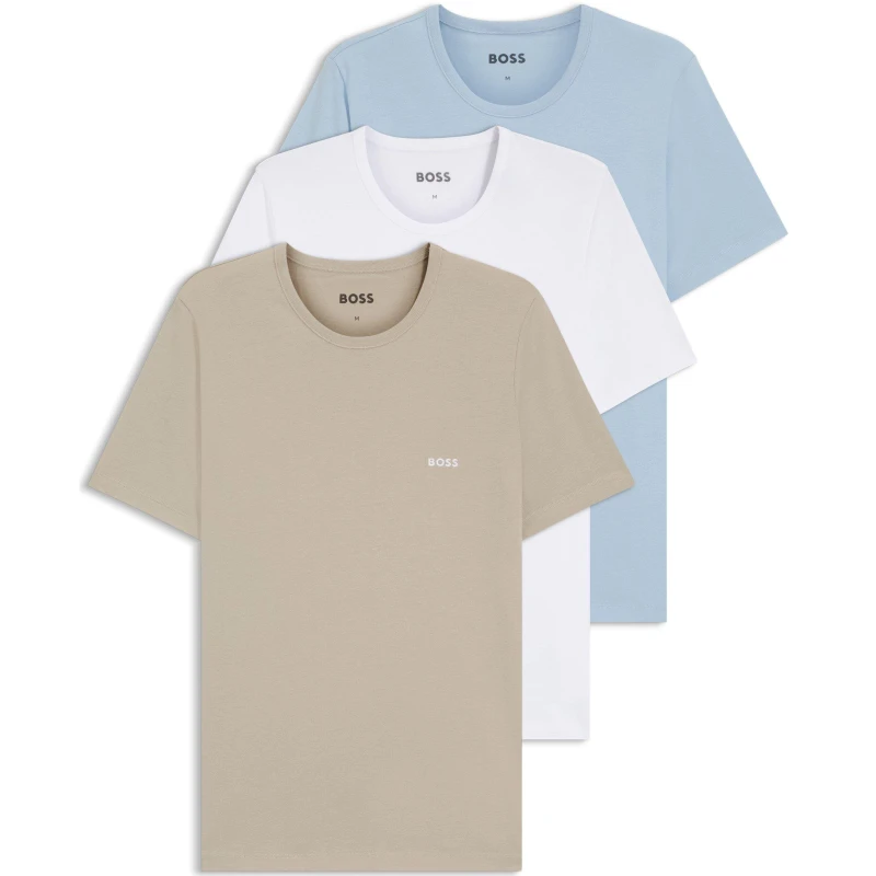 Image of Boss Tshirtrn 3p Classic 10267938 0 Wht/Blu/Brn male S