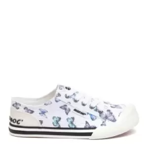 Image of Rocket Dog Jazzin Butterfly White Trainers