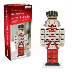 Image of White & Red Wooden Nutcracker Advent Calendar - TJ Hughes