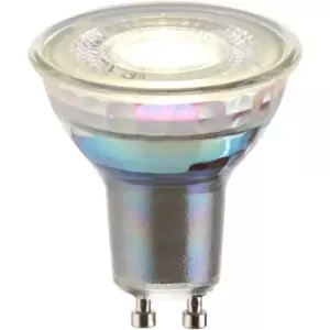 Image of 6.7W SMD GU10 LED Bulb - 3000k Warm White - 60 Degree Beam - Clear Glass Lamp