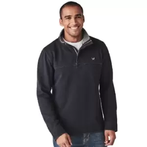 Image of Crew Clothing Mens Padstow Pique Sweat Collared Sweatshirt M - Chest 40-41.5'