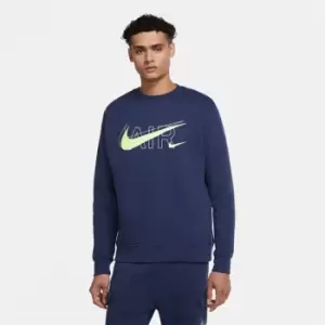Image of Nike Sportswear Mens Fleece Crew - Blue