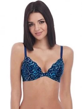 Image of B.Tempt'D B.Wow'D Push Up Bra - Blue