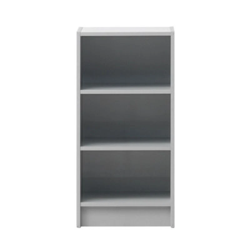 Image of Timber Art Design Small 3 Tier Cube Bookcase Display Shelving Storage Unit Furniture Grey