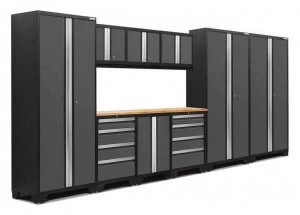 Image of Bold 3.0 Grey 10 piece Garage Cabinet Set 10 Shelves
