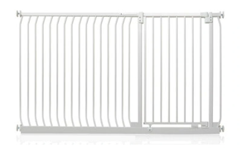 Image of Safetots Extra Tall Elite Safety Gate, 171Cm - 180Cm, Matt White, Extra Tall 96.8Cm In Height, Pressure Fit Stair Gate