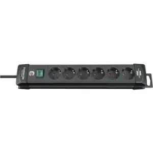 Image of Brennenstuhl 1951160100 Power strip (+ switch) 6x Black PG connector