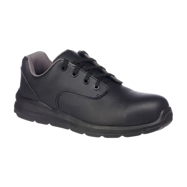 Image of Portwest Compositelite Laced Safety Work Shoes FD61BKR41 Colour: Black