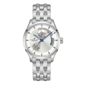 Image of Hamilton Jazzmaster Open Heart Automatic Silver Dial Stainless Steel Bracelet Mens Watch H32675150
