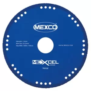 Image of Mexco 115mm MEXCEL Metal Cutting Diamond Blade