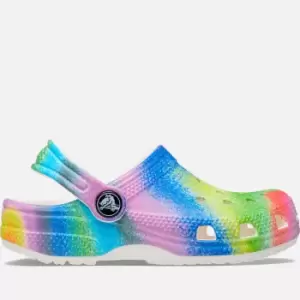 Image of Crocs Toddlers Classic Spray Dye Rubber Clogs - UK 7 Toddler