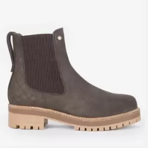 Image of Barbour Womens Heather Nar buck Suede Chelsea Boots - UK 3