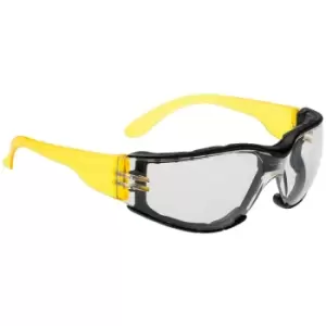 Image of PS32CLR - sz Wrap Around Plus Spectacle - Clear - Clear - Portwest