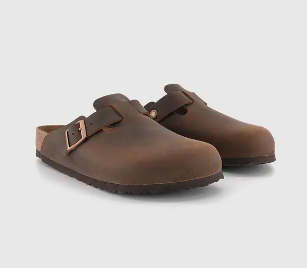 Image of Birkenstock Mens Boston Clogs Habana Brown, 7