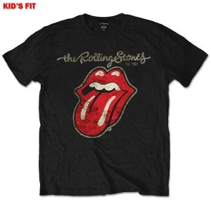 Image of The Rolling Stones - Plastered Tongue Kids 3 - 4 Years T-Shirt - Black