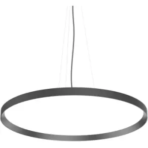 Image of Ideal Lux FLY 90cm Integrated LED Pendant Ceiling Light Black, 4000K, IP40