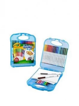 Image of Crayola Supertips Washable Markers And Paper Set