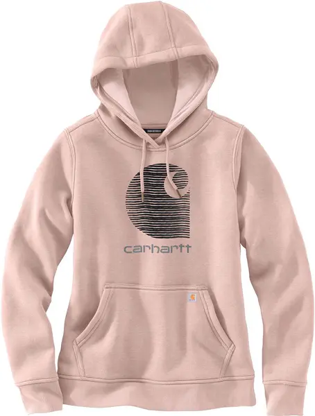 Image of Carhartt Rain Defender Promo Ladies Hoodie, pink, Size S for Women