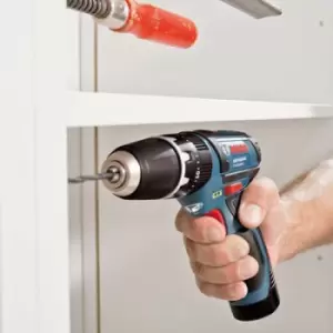 Image of Bosch Professional 12V 2Ah Li-Ion Cordless Combi Drill 2 Batteries Gsb 10.8-2 Li