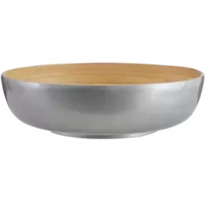 Image of Premier Housewares Kyoto Deep Salad Bowl - Silver