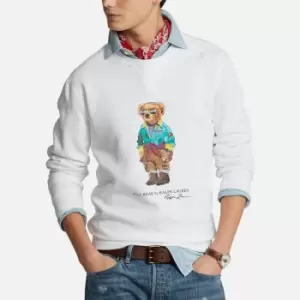 Image of Polo Ralph Lauren Bear Cotton-Blend Jersey Sweatshirt - XXL