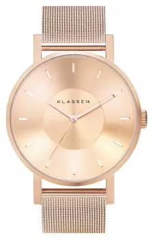 Image of Klasse14 VO14RG003M Volare 42mm Rose-Gold Milanese Mesh Watch