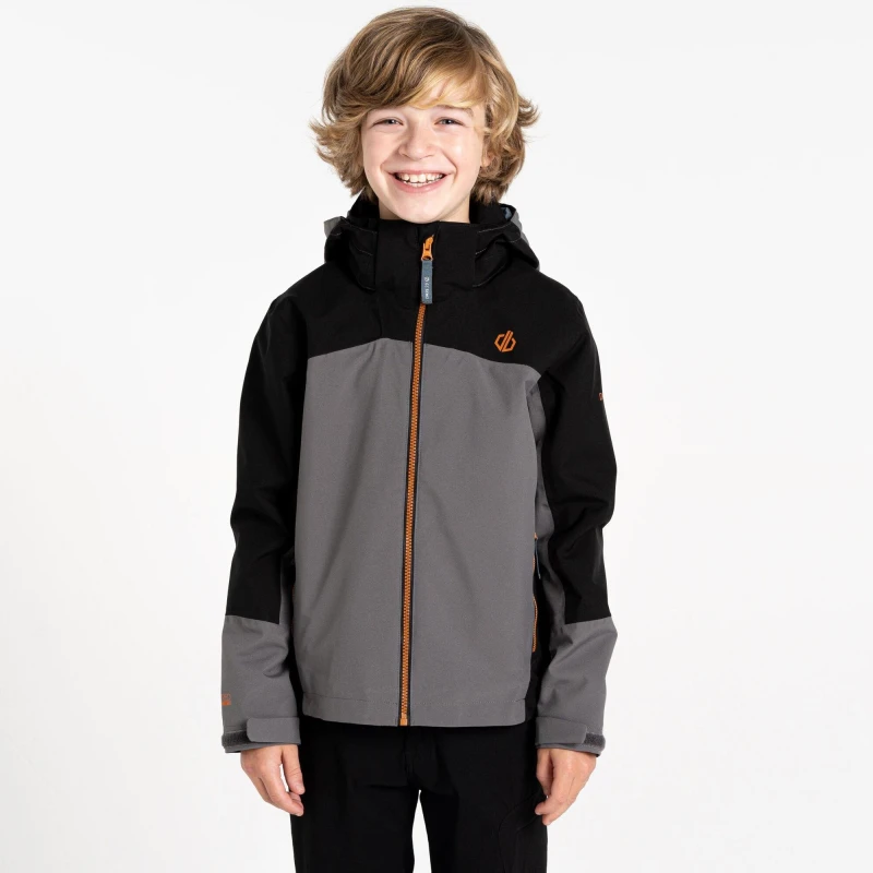 Image of Waterproof jacket for children Dare 2B Explore II Noir Unisex 5/6 ans