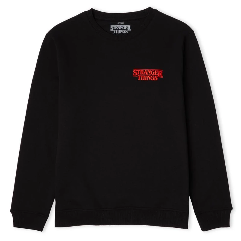 Image of Stranger Things Stuck In The Upside Down Unisex Sweatshirt - Black - M