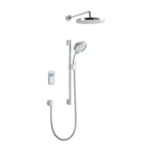 Image of Mira Vision High Pressure Rear Fed White Chrome Effect Thermostatic Digital Mixer Shower