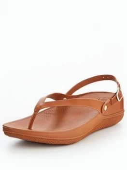 Image of Fitflop Flip Leather Sandal Caramel