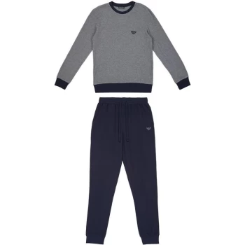 Image of Emporio Armani Underwear Emporio Armani Waffle Tracksuit - Grey 06749