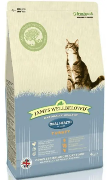 Image of Wellbeloved Turkey Oralcare Cat Food 4kg