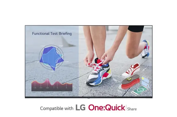 Image of LG 55UL3J-E Digital signage display 139.7cm (55') IPS 400 cd/m 4K Ultra HD Blue Built-in processor Web OS 16/7 55UL3J-M