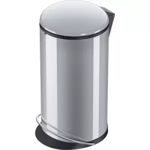 Image of Hailo HARMONY waste collector with pedal, HARMONY L, capacity 20 l, WxH 308 x 642 mm, silver