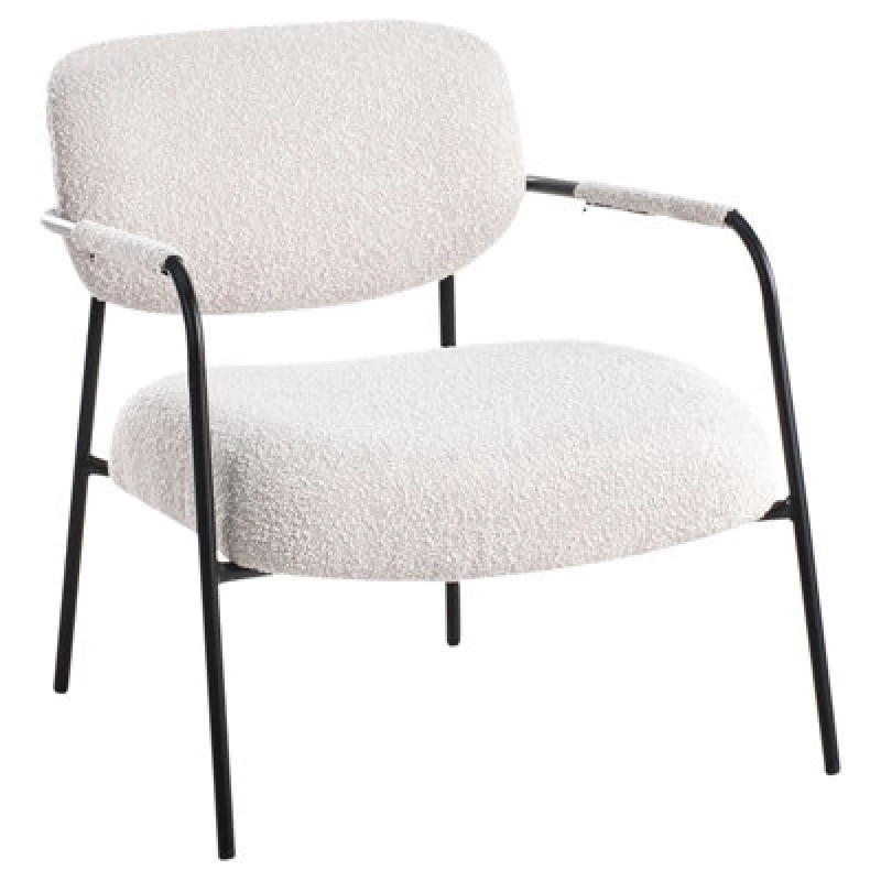 Image of Beliani Minimalist Armchair Light Beige Ausvika