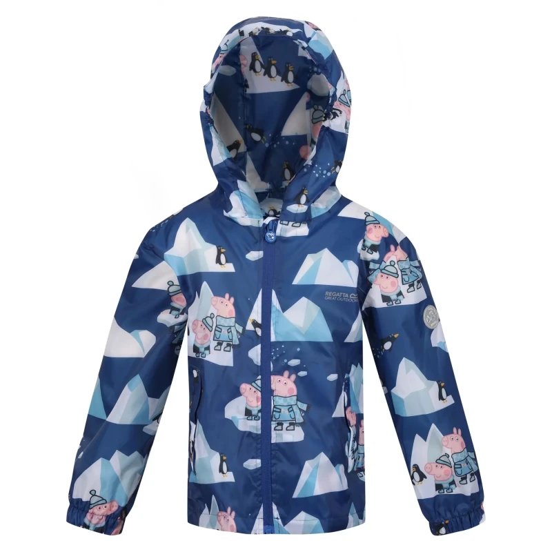 Image of Waterproof jacket for children Regatta Peppa Pig Pack-It Bleu Unisex 2/3 ans