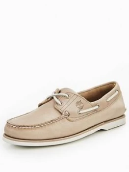 Image of Timberland Classic 2 Eyelet Boat Shoe Beige Size 11 Men