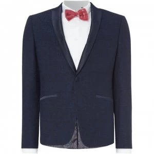 Image of Label Lab Wonder Textured Suit Jacket - Navy