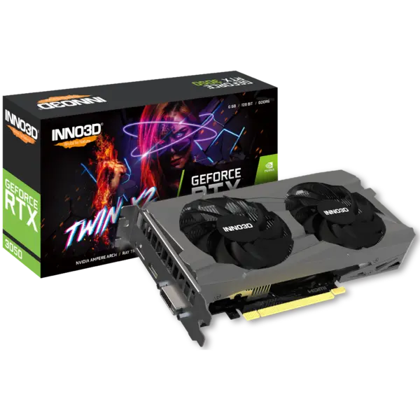 Image of INNO3D GeForce RTX 3050 Twin X2 6GB GDDR6 Graphics Card