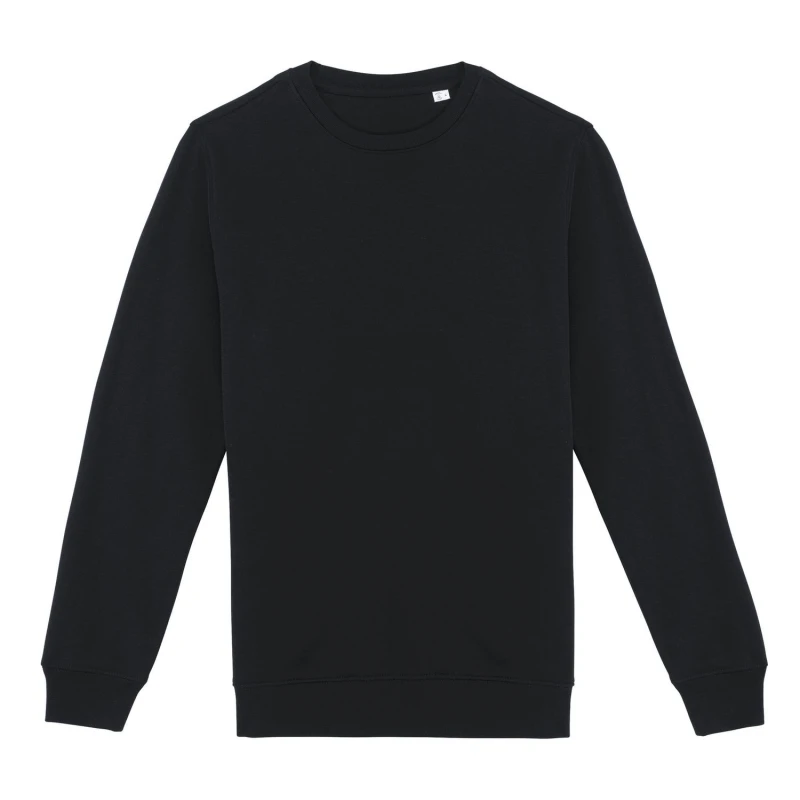 Image of Native Spirit Mens Crew Neck Sweatshirt in Black Size: XS Black Male XS
