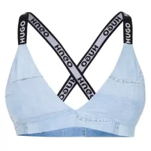 Image of Hugo Denim Effect Bra - Blue