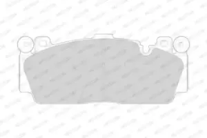 Image of Ferodo FDB4712 Brake Pad Set Front Axle Premier Car