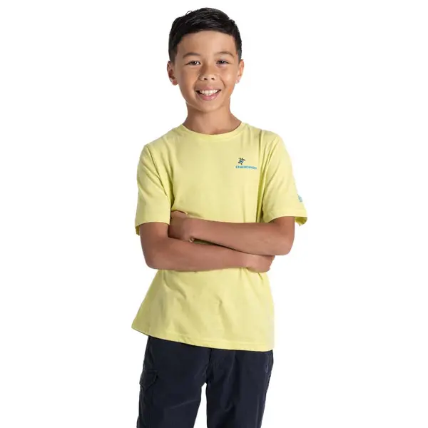 Image of Craghoppers Boys Ellis Organic Short Sleeved T Shirt 5-6 years - Chest 23.25-24' (59-61cm) Key Lime CKT596B-59Y-5