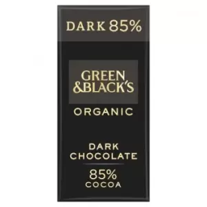 Image of Green & Blacks Dark Chocolate Bar - 85% Cocoa - 90g x 15