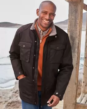 Image of Cotton Traders Mens Heritage Country Jacket in Brown